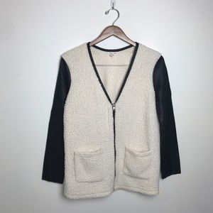 Anthro Silence + Noise black and white jacket, M